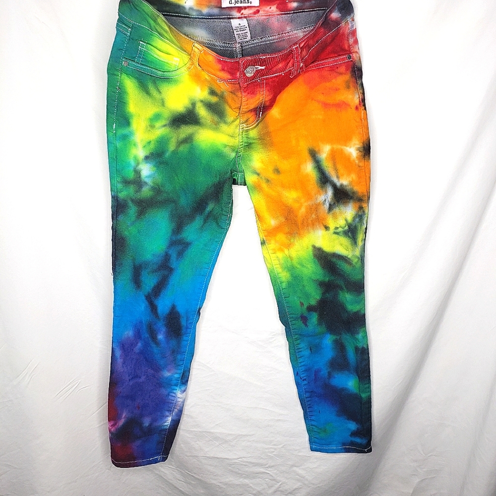d.jeans Stretch Custom Tie Dye Sz.4 Wm